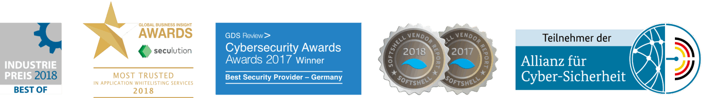 Awards for the seculution GmbH
